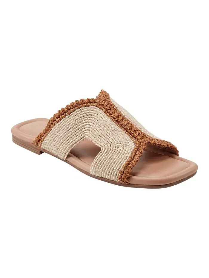 Женские сандалии Nashie Slip On с квадратным носком Marc Fisher LTD — изображение 1 из 5, черный