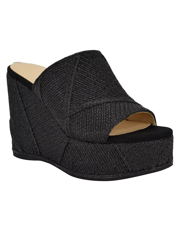 Женские сандалии Evenz на платформе с плетеным клином GUESS