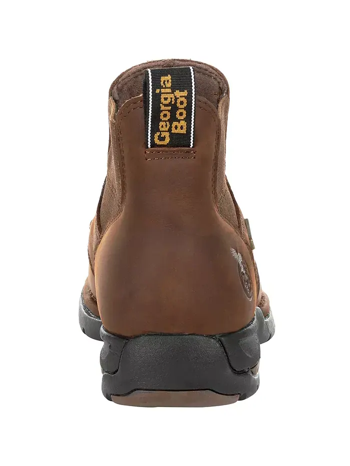 Мужские рабочие ботинки Chelsea Athens Waterproof Georgia Boot — изображение 4 из 7, коричневый