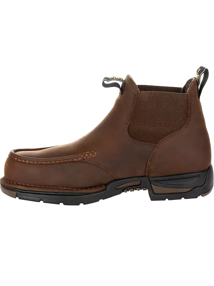 Мужские рабочие ботинки Chelsea Athens Waterproof Georgia Boot — изображение 5 из 7, коричневый