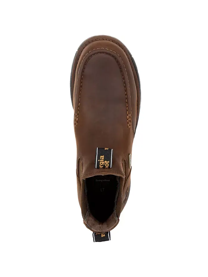Мужские рабочие ботинки Chelsea Athens Waterproof Georgia Boot — изображение 7 из 7, коричневый
