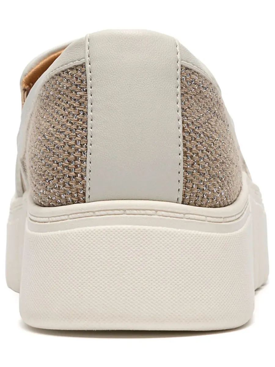 Слипоны женские Clarks Mykah Shine, без застежек — изображение 3 из 6, серебристый