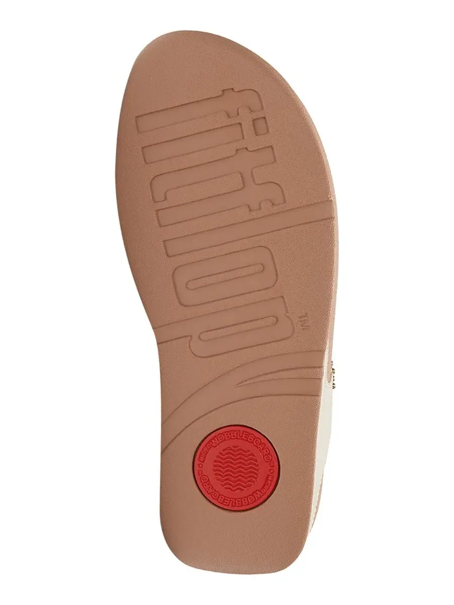 Сандалии-вьетнамки с бусинами Lulu Beaded Toe Post Slip-On FitFlop — изображение 4 из 6, серый