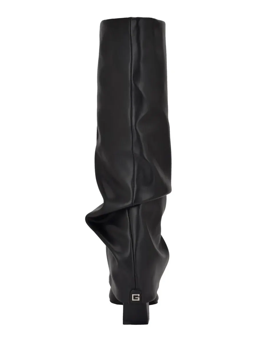 Ботинки с высоким голенищем Geima Tall Slouchy Foldover Block Heel GUESS — изображение 3 из 5, черный