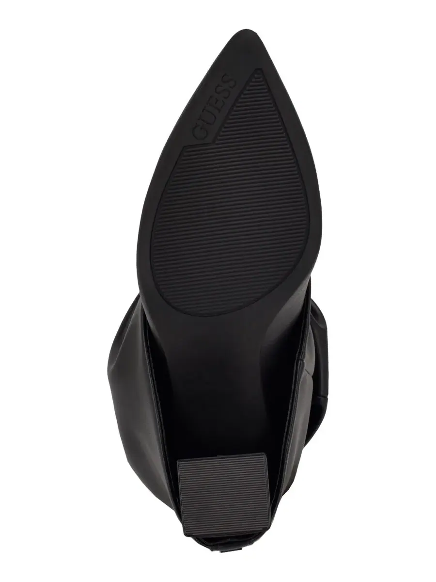 Ботинки с высоким голенищем Geima Tall Slouchy Foldover Block Heel GUESS — изображение 5 из 5, черный