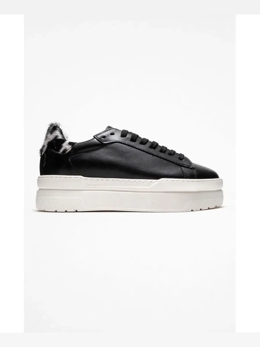 Кроссовки женские кожаные с платформой, Anabel Forever & Always Shoes — изображение 2 из 6, черный
