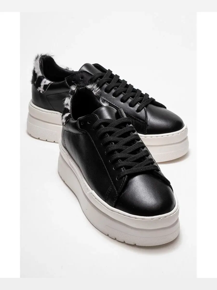 Кроссовки женские кожаные с платформой, Anabel Forever & Always Shoes — изображение 4 из 6, черный