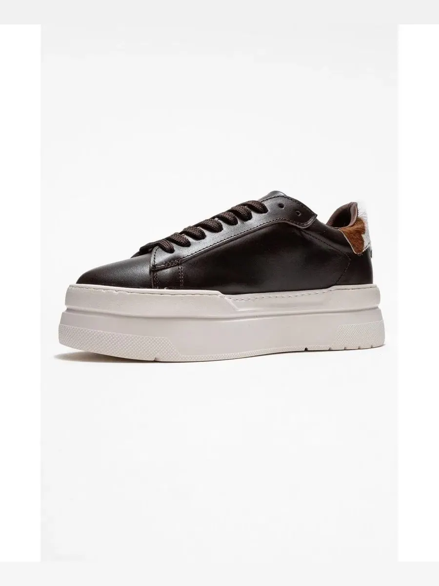 Женские кожаные кроссовки-слипоны Anabel Leather Platform Sneakers Forever & Always Shoes — изображение 6 из 6, коричневый