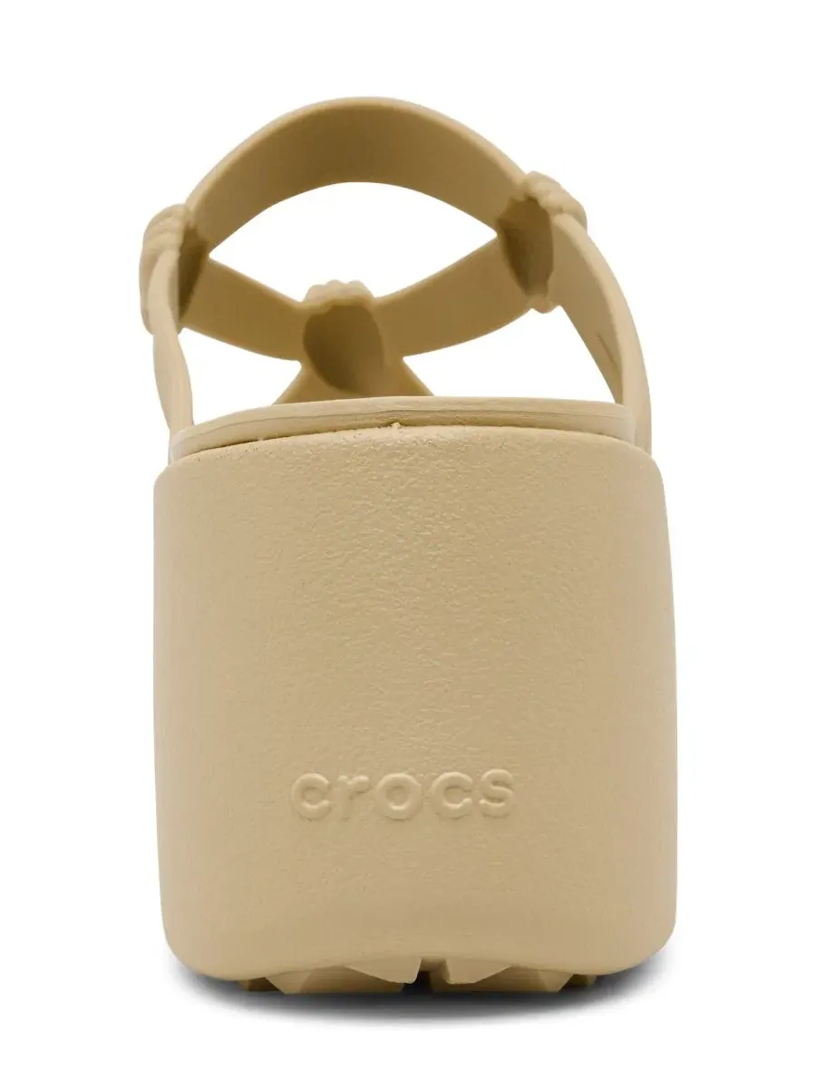 Сандалии-платформа Brooklyn Knot Sky Crocs — изображение 4 из 6, бежевый
