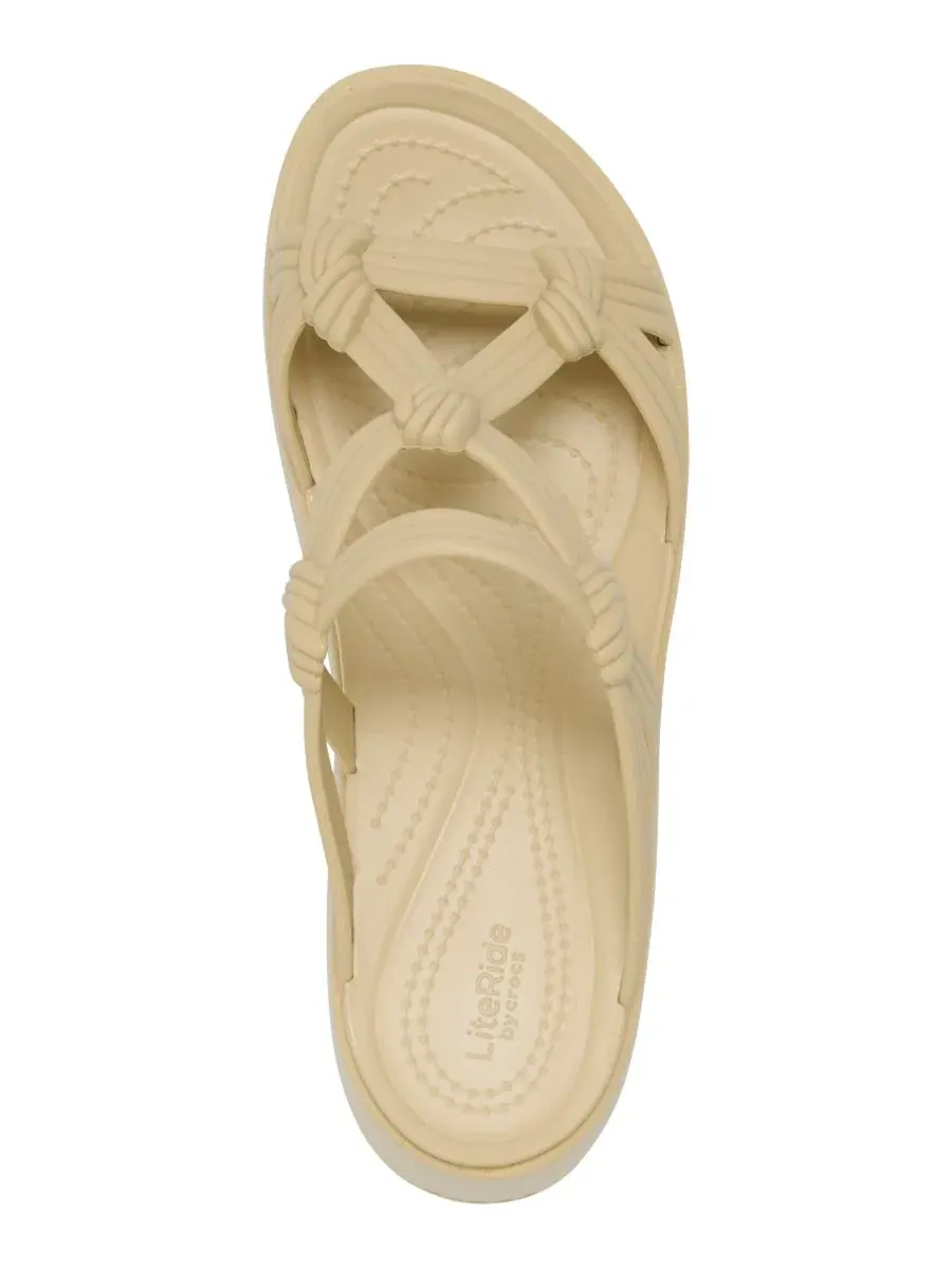 Сандалии-платформа Brooklyn Knot Sky Crocs — изображение 5 из 6, бежевый