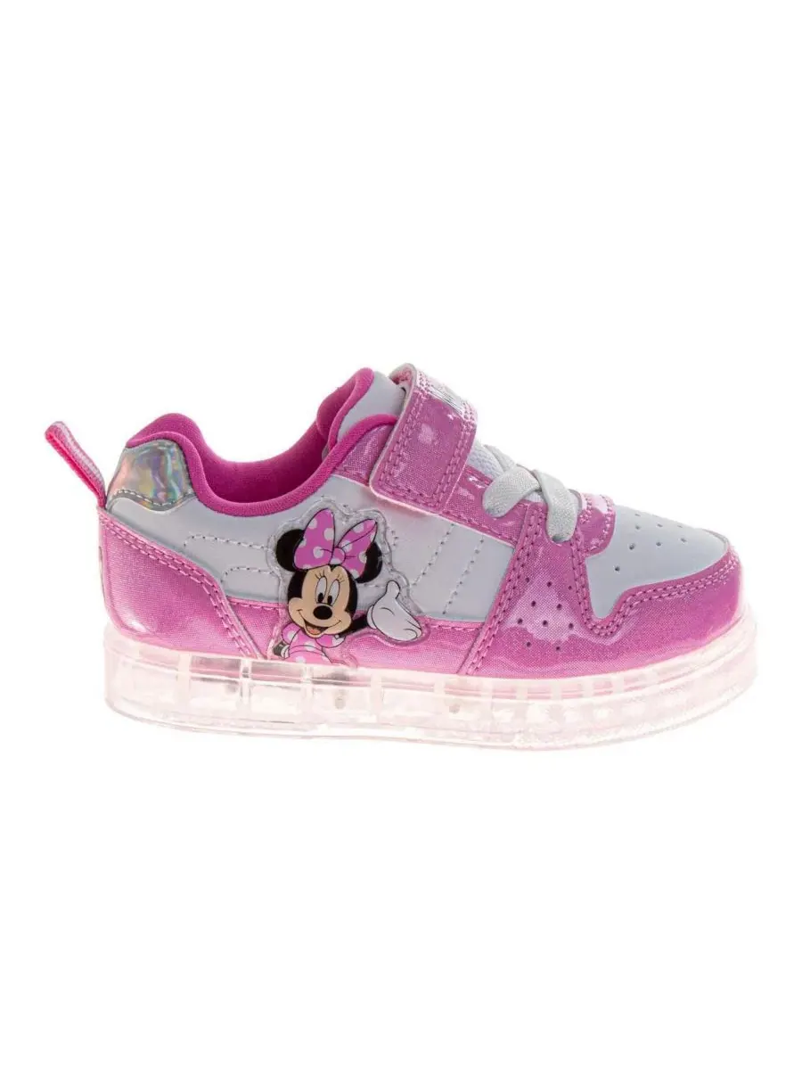 Кроссовки с принтом Minnie Mouse Disney — изображение 2 из 5, розовый белый