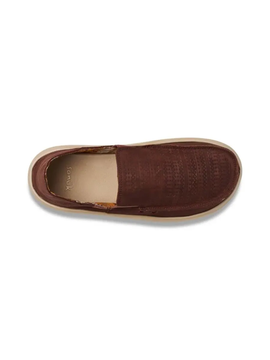 Мужские лоферы Sanuk Donny Novelty Leather — изображение 3 из 4, гвоздичный