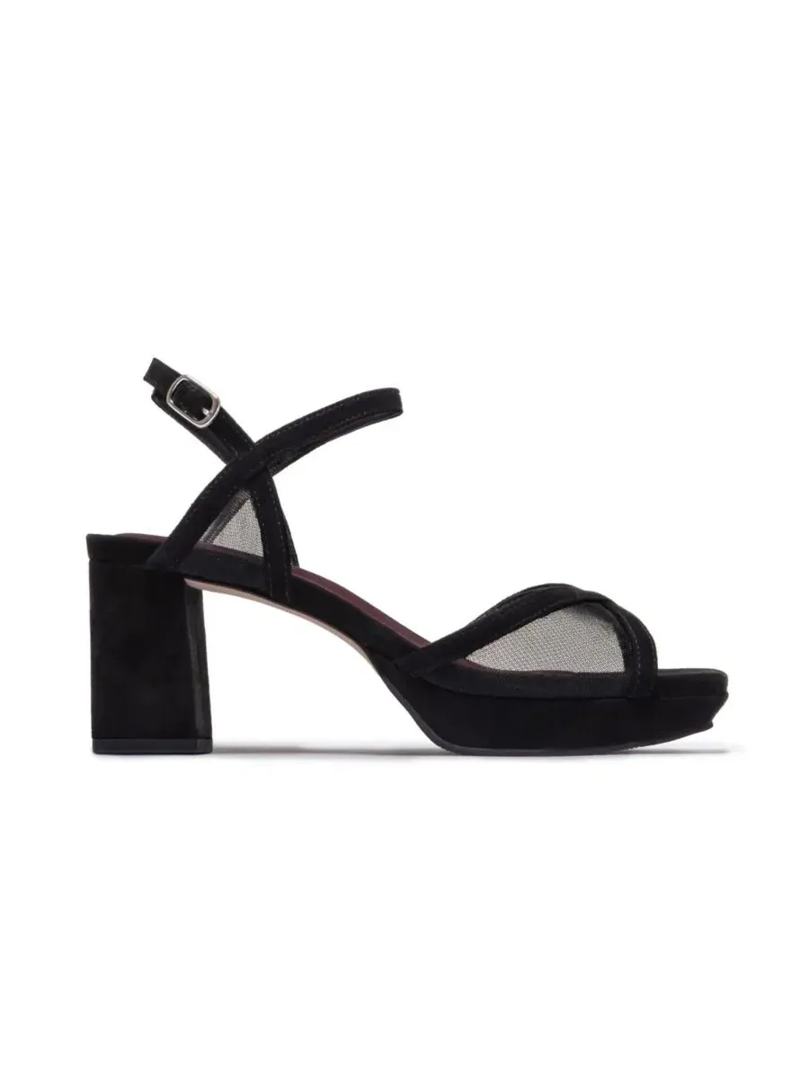 Босоножки на платформе с закрытым каблуком 7 см Celeste Bernardo Footwear — изображение 2 из 6, черный