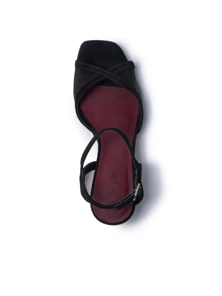 Босоножки на платформе с закрытым каблуком 7 см Celeste Bernardo Footwear — изображение 3 из 6, черный