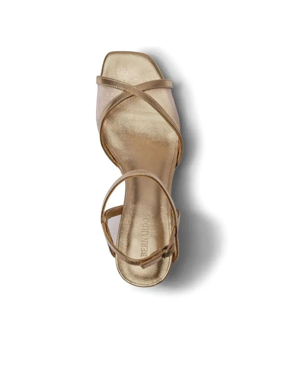 Женские босоножки на платформе с закрытым каблуком Celeste Bernardo Footwear — изображение 3 из 5, золото