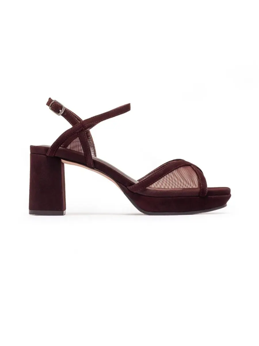 Женские босоножки на платформе Celeste Bernardo Footwear — изображение 2 из 5, винный