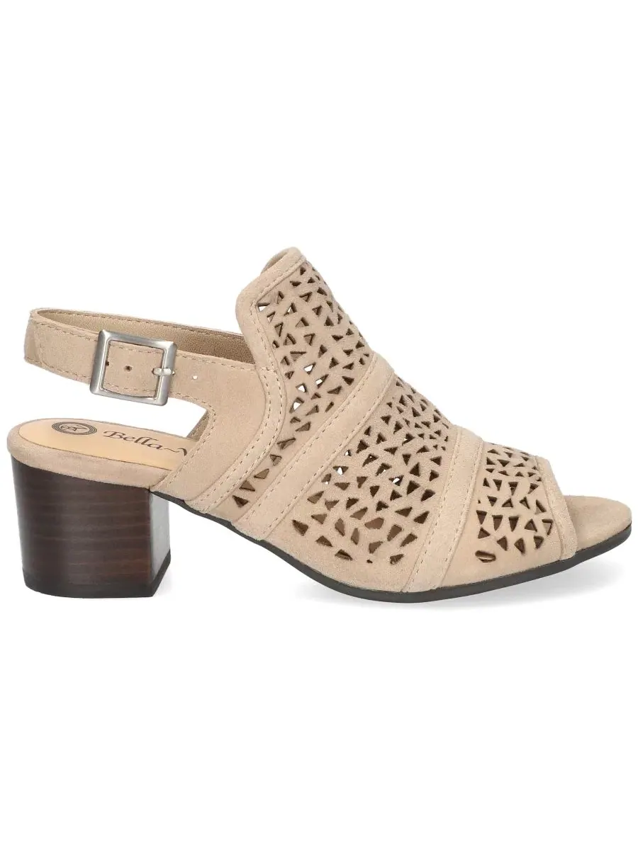 Босоножки на каблуке Marti Bella Vita, Almond Kidsuede Leather — изображение 2 из 7