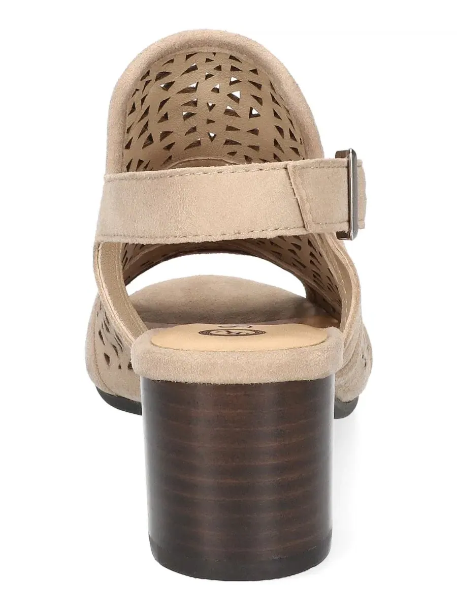 Босоножки на каблуке Marti Bella Vita, Almond Kidsuede Leather — изображение 3 из 7