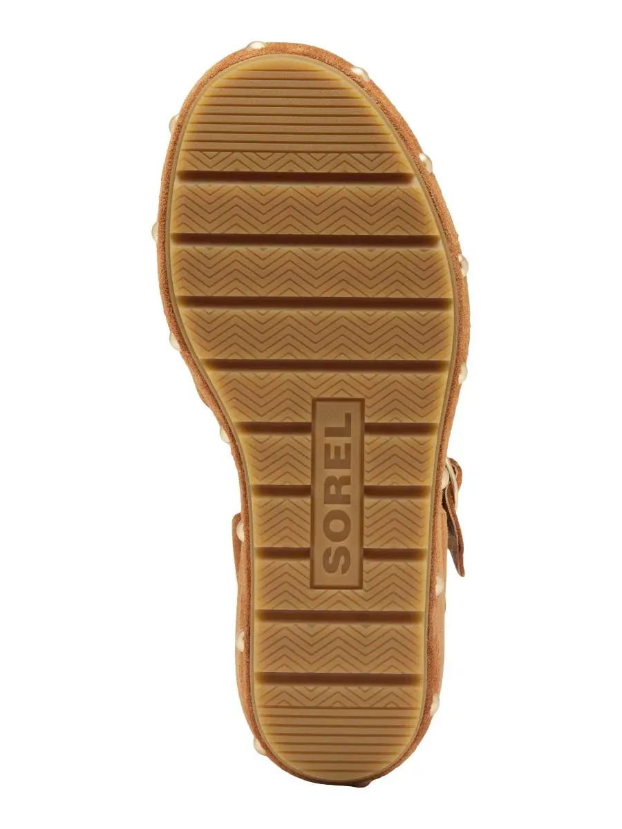 Женские сандалии Sunpeak на танкетке с ремешком на щиколотке Sorel, Iced Tea/Gum — изображение 4 из 10
