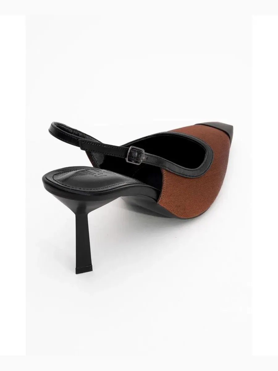 Женские атласные туфли-лодочки Alive с острым носком Prologue Shoes, Copper Satin — изображение 7 из 7