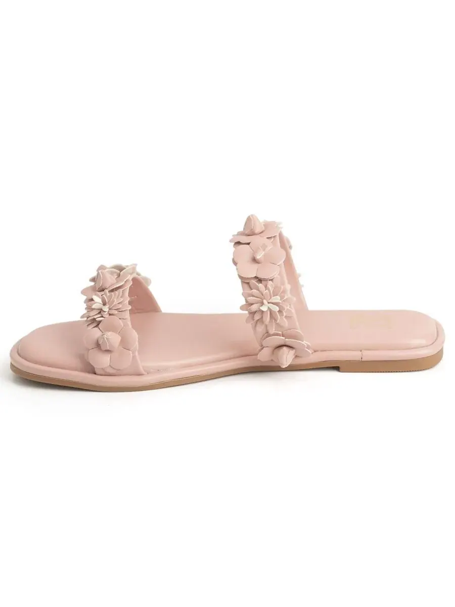 Женские сандалии-шлепанцы Poppy New York & Company — изображение 3 из 7, розовый