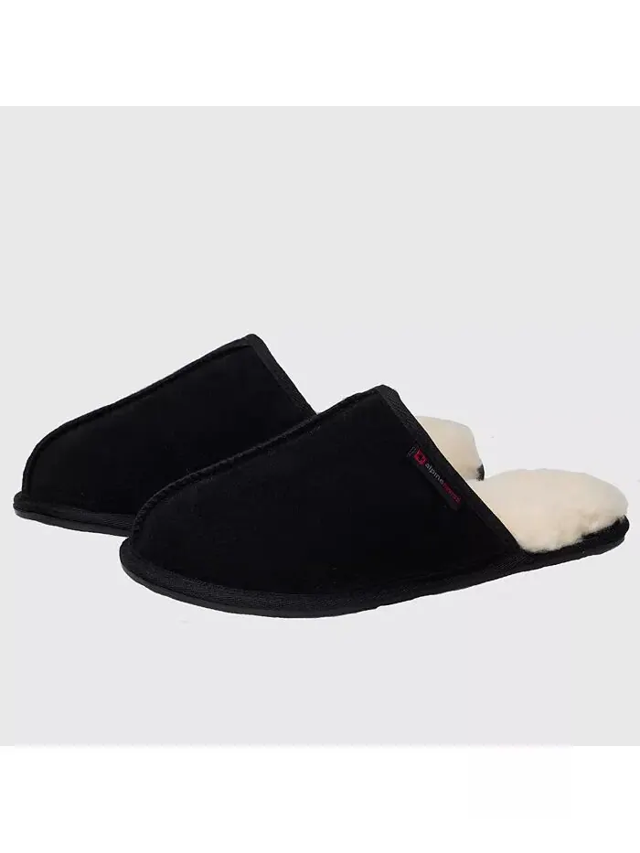 Мужские тапочки из микрозамши с эффектом памяти и потертостями Comfort Slip On Shoes Alpine Swiss — изображение 2 из 7