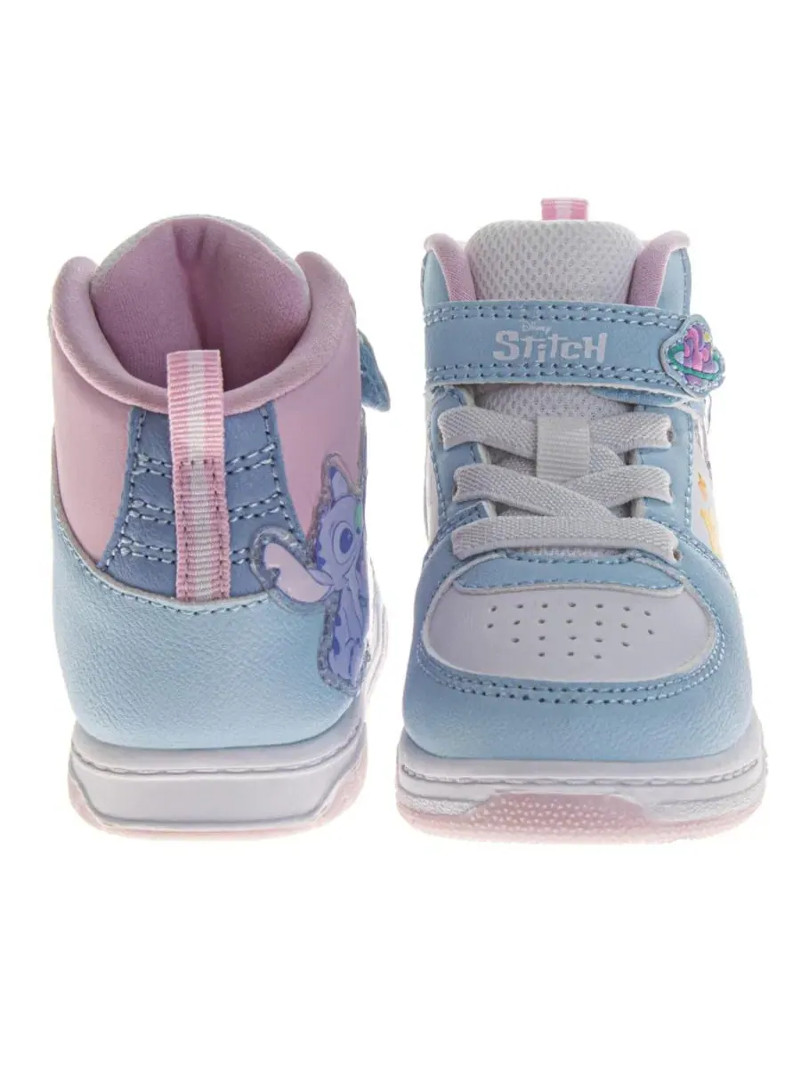 Кроссовки высокие с принтом Stitch and Angel Disney — изображение 3 из 8, синий белый