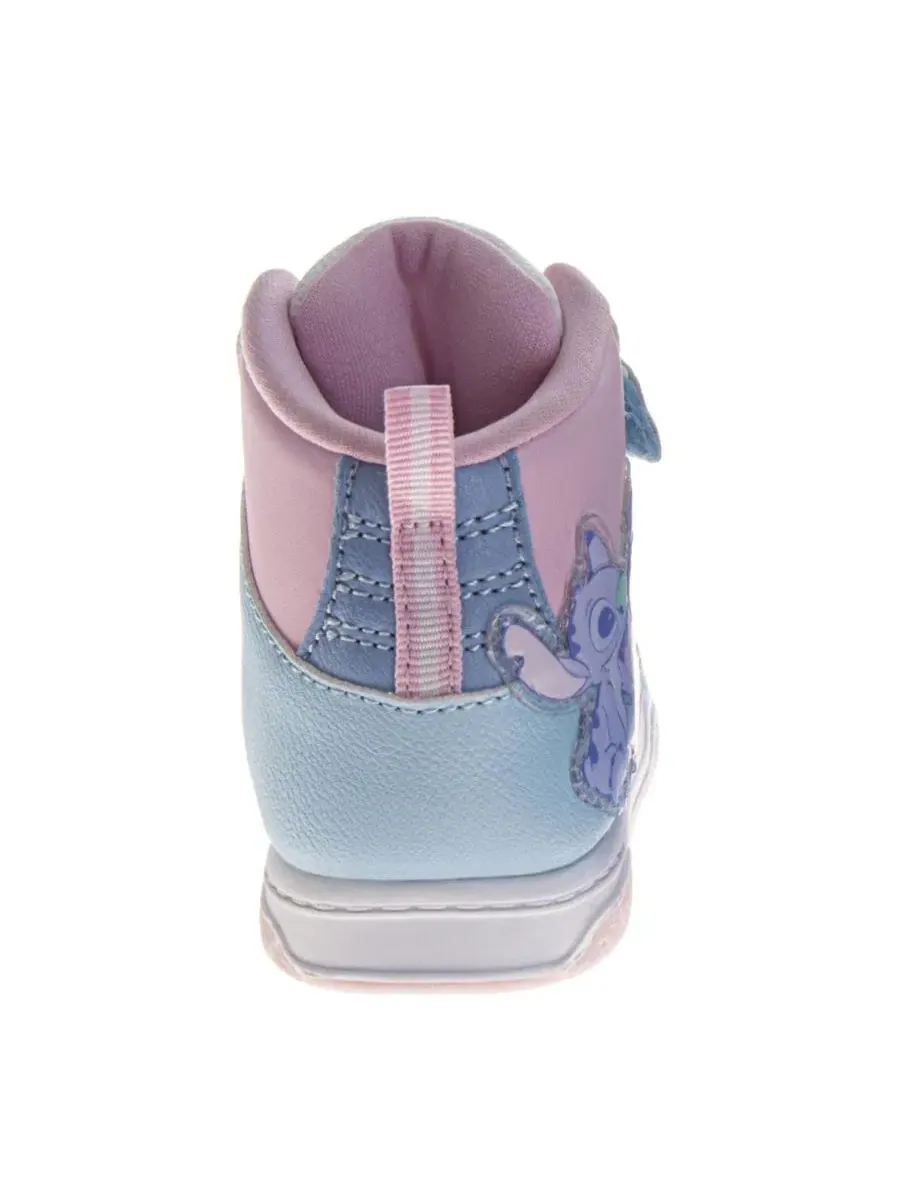 Кроссовки высокие с принтом Stitch and Angel Disney — изображение 5 из 8, синий белый