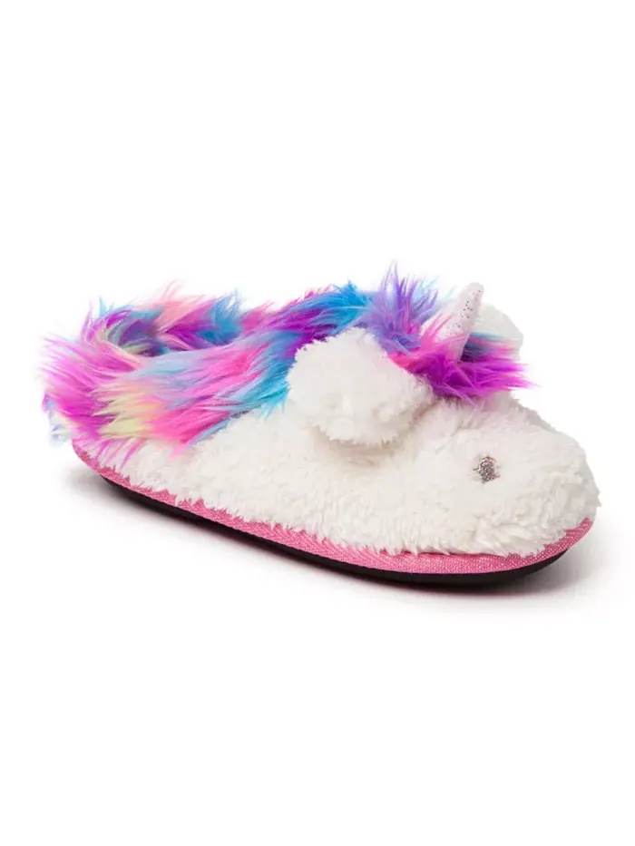 Детские тапочки Peyton Novelty Unicorn Fuzzy Dearfoams