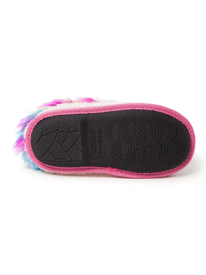 Детские тапочки Peyton Novelty Unicorn Fuzzy Dearfoams — изображение 4 из 5, розовый