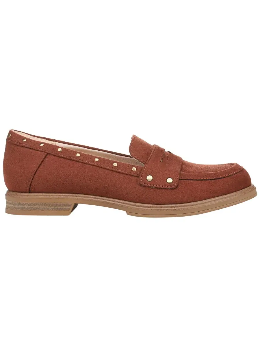 Женские лоферы с заклепками Hello Stud Dr. Scholl's — изображение 2 из 5, коричневый