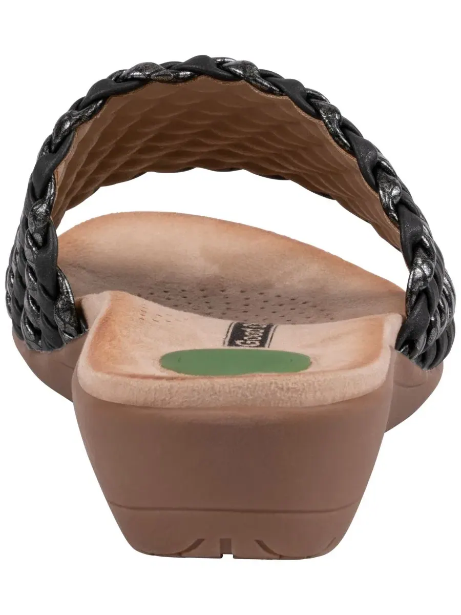 Женские плетеные сандалии Atenes Comfort Gc Shoes — изображение 3 из 5, черный