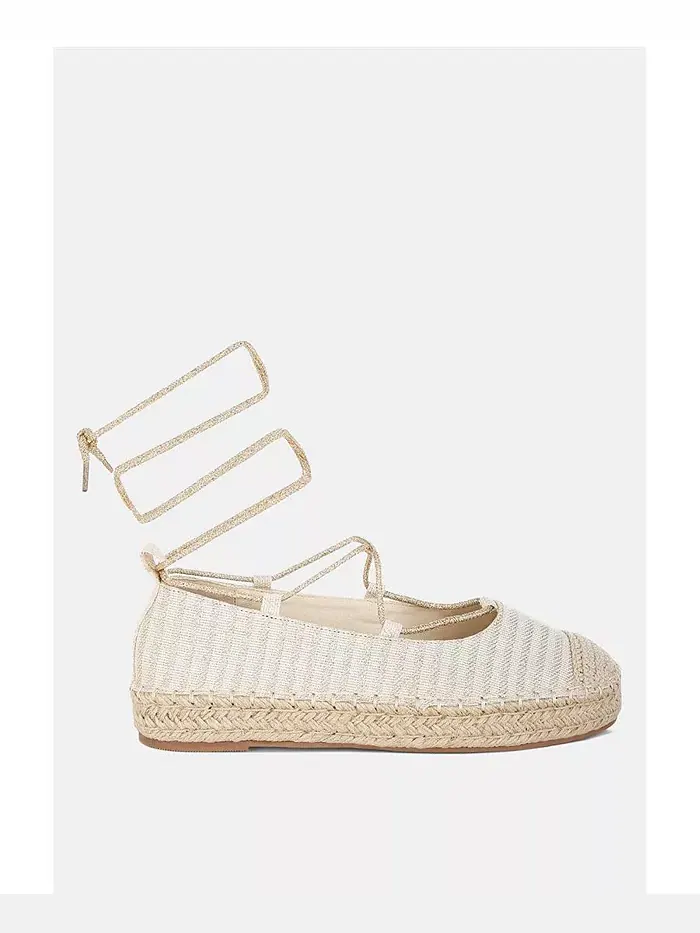 Сандалии Oplin Canvas Woven Espadrilles London Rag — изображение 2 из 3, золото