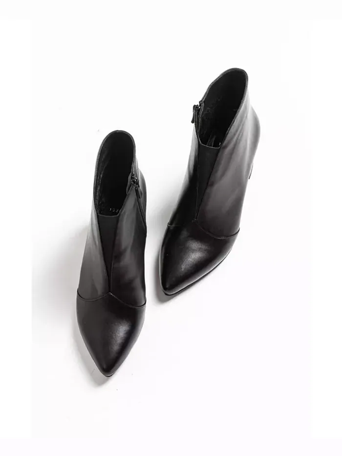 Finda Кожаные Ботинки на Блочном Каблуке (Женские) Forever & Always Shoes — изображение 7 из 9, черный