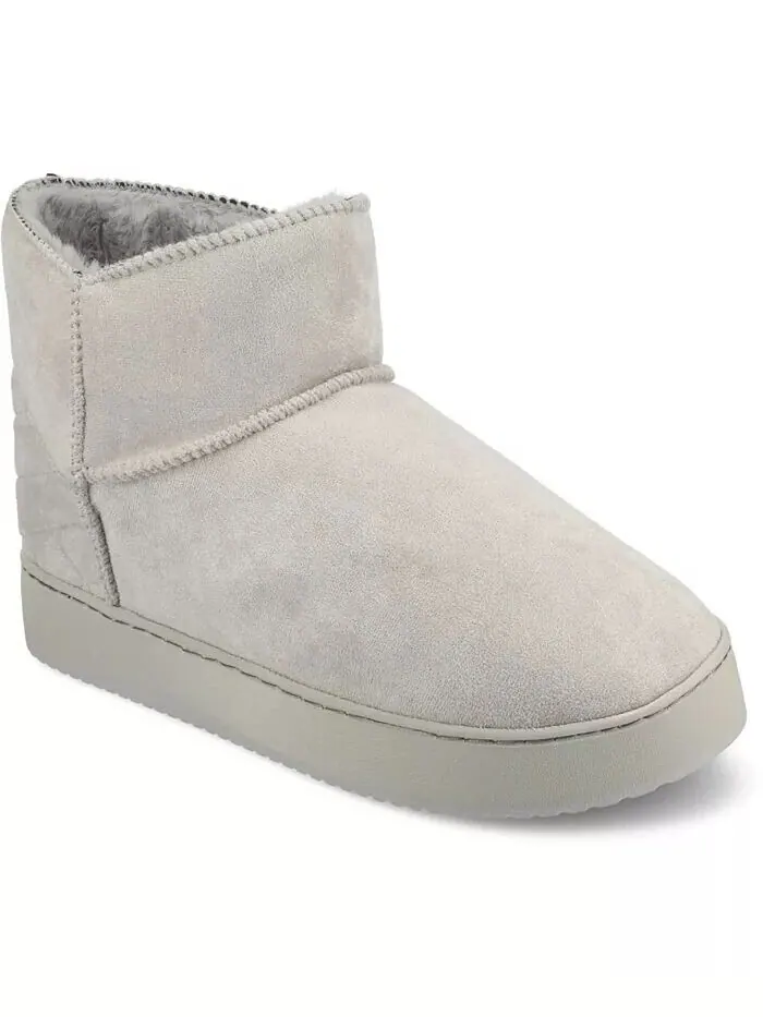 Женские тапочки Noa Round Toe Bootie Journee Collection — изображение 1 из 5, серый