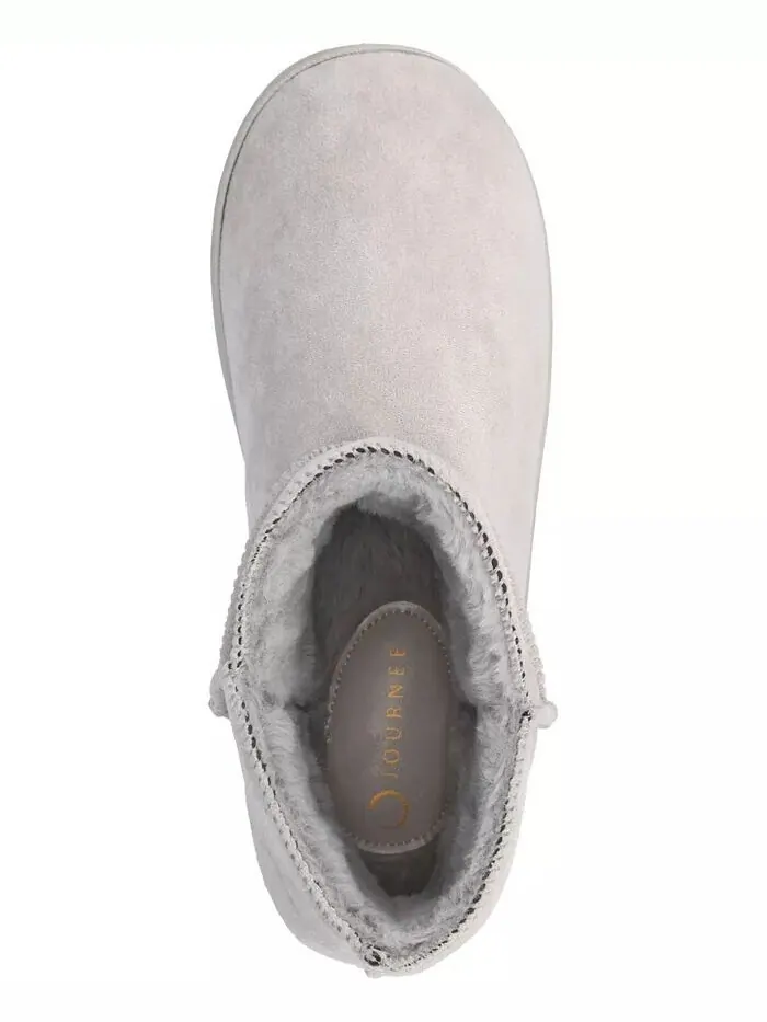 Женские тапочки Noa Round Toe Bootie Journee Collection — изображение 4 из 5, серый