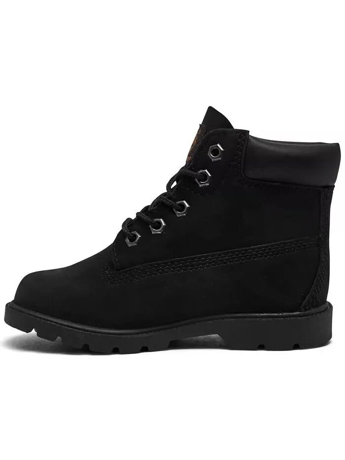 Детские классические водонепроницаемые ботинки высотой 6 дюймов от Finish Line Timberland — изображение 2 из 6, черный