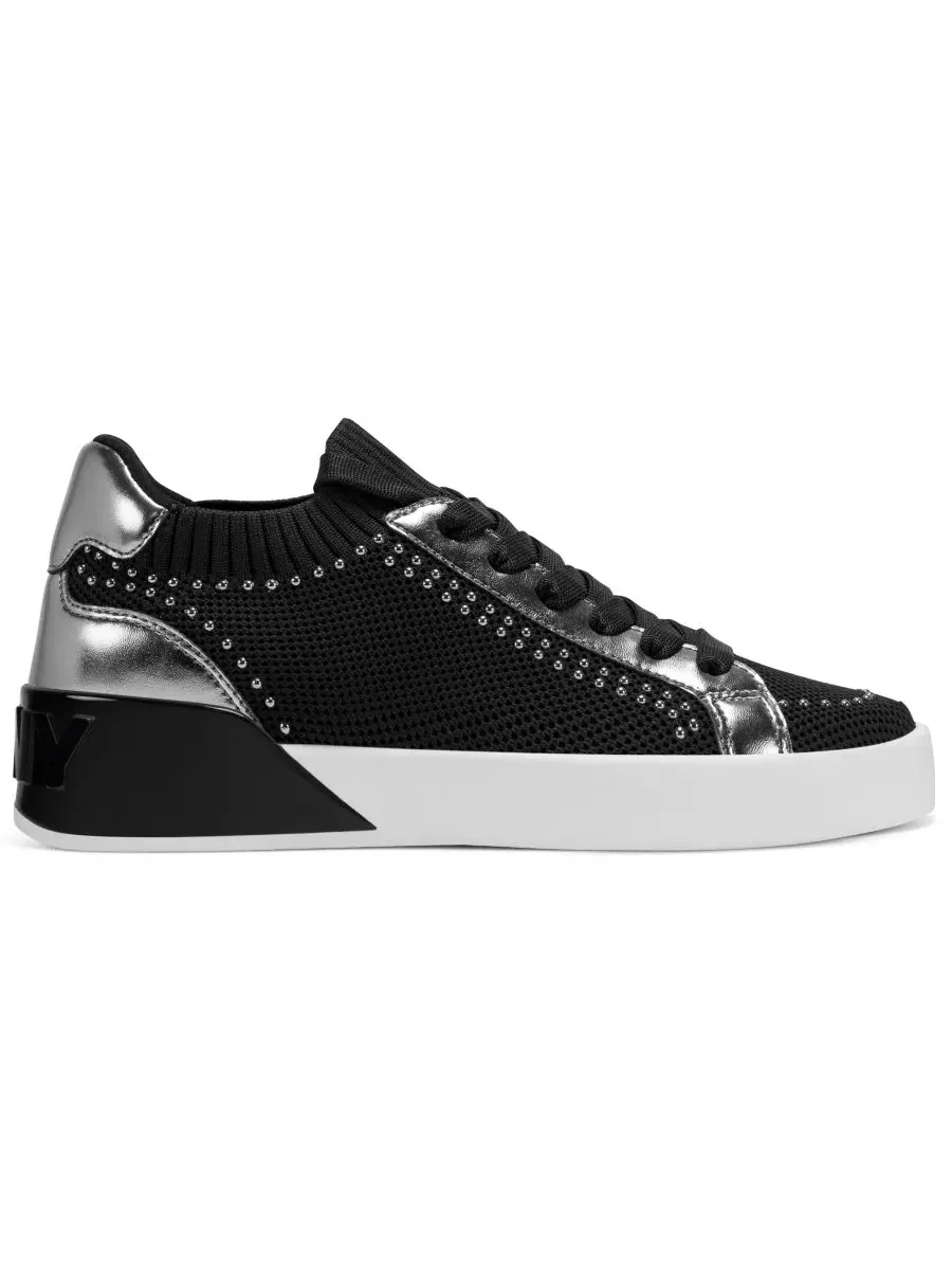 Женские кроссовки Mallory Studs с круглым носком DKNY — изображение 2 из 5, черный
