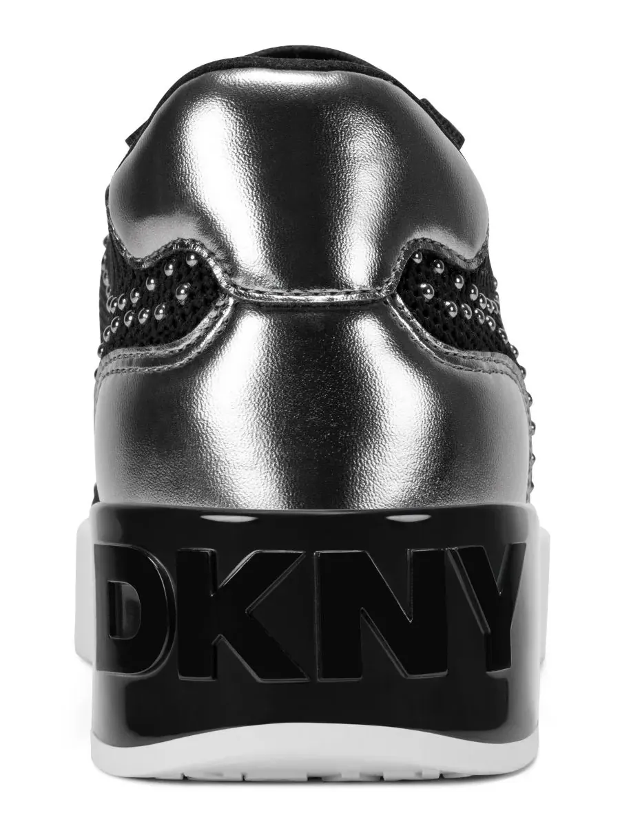 Женские кроссовки Mallory Studs с круглым носком DKNY — изображение 3 из 5, черный