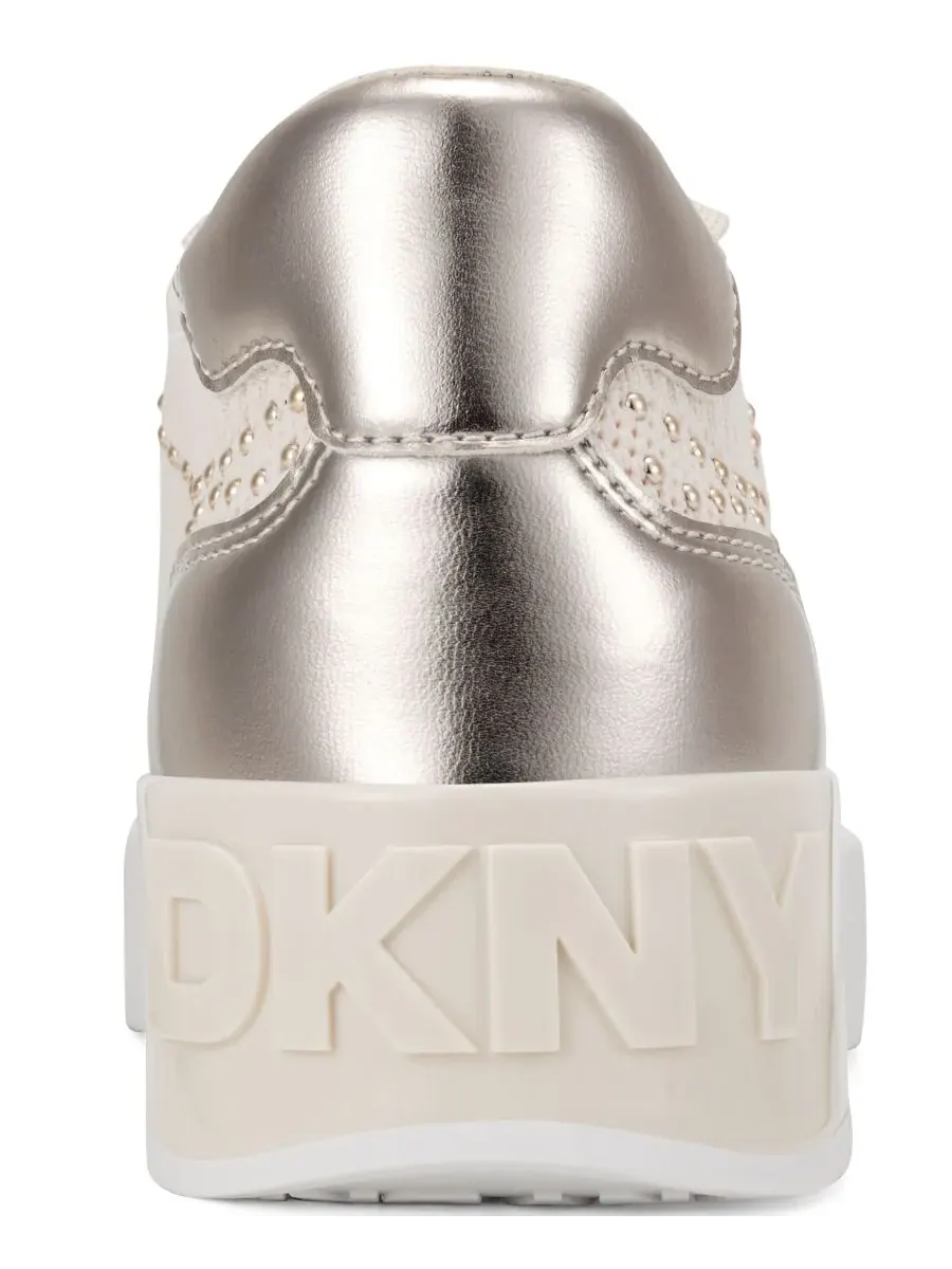 Женские кроссовки Mallory Studs с круглым носком DKNY — изображение 3 из 5, кокос