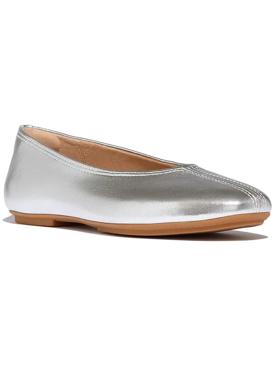 Женские балетки Delicato с высоким голенищем FitFlop — изображение 1 из 6, серебряный