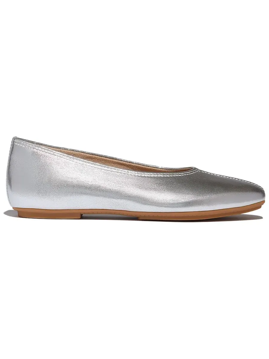 Женские балетки Delicato с высоким голенищем FitFlop — изображение 2 из 6, серебряный