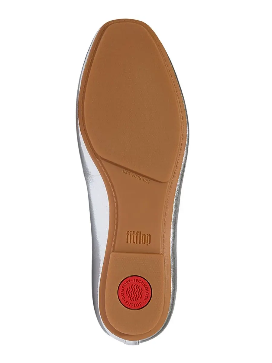 Женские балетки Delicato с высоким голенищем FitFlop — изображение 4 из 6, серебряный
