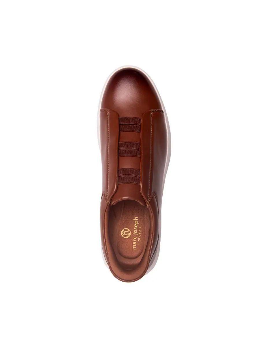 Мужские легкие кроссовки Allen St Hands-Free Slip On Technology Marc Joseph New York — изображение 6 из 6, коньячный