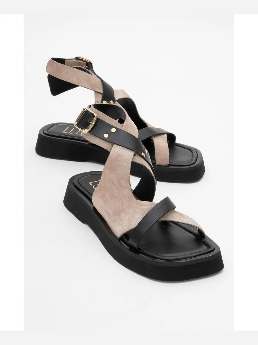 Сандалии Minnea из замшевой кожи (женские) Forever & Always Shoes — изображение 2 из 6, бежевый