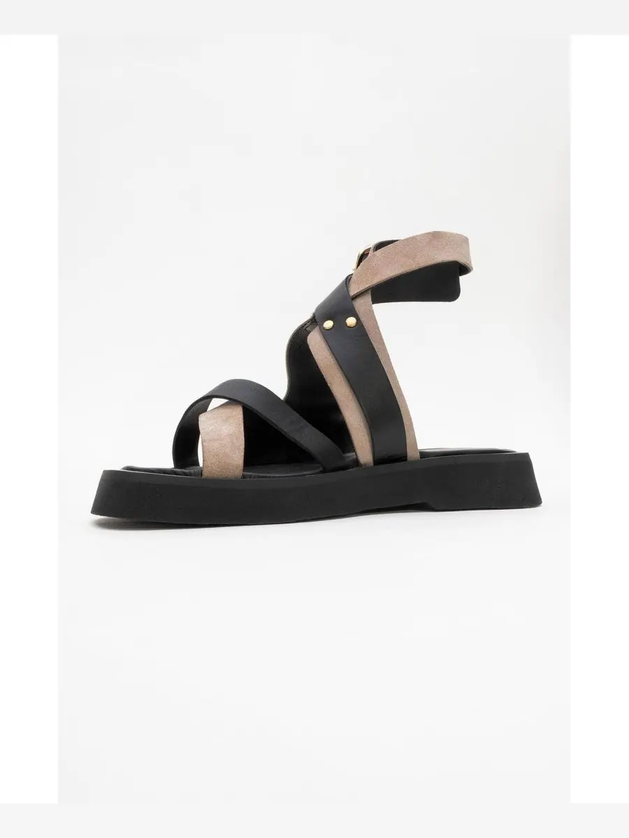 Сандалии Minnea из замшевой кожи (женские) Forever & Always Shoes — изображение 3 из 6, бежевый