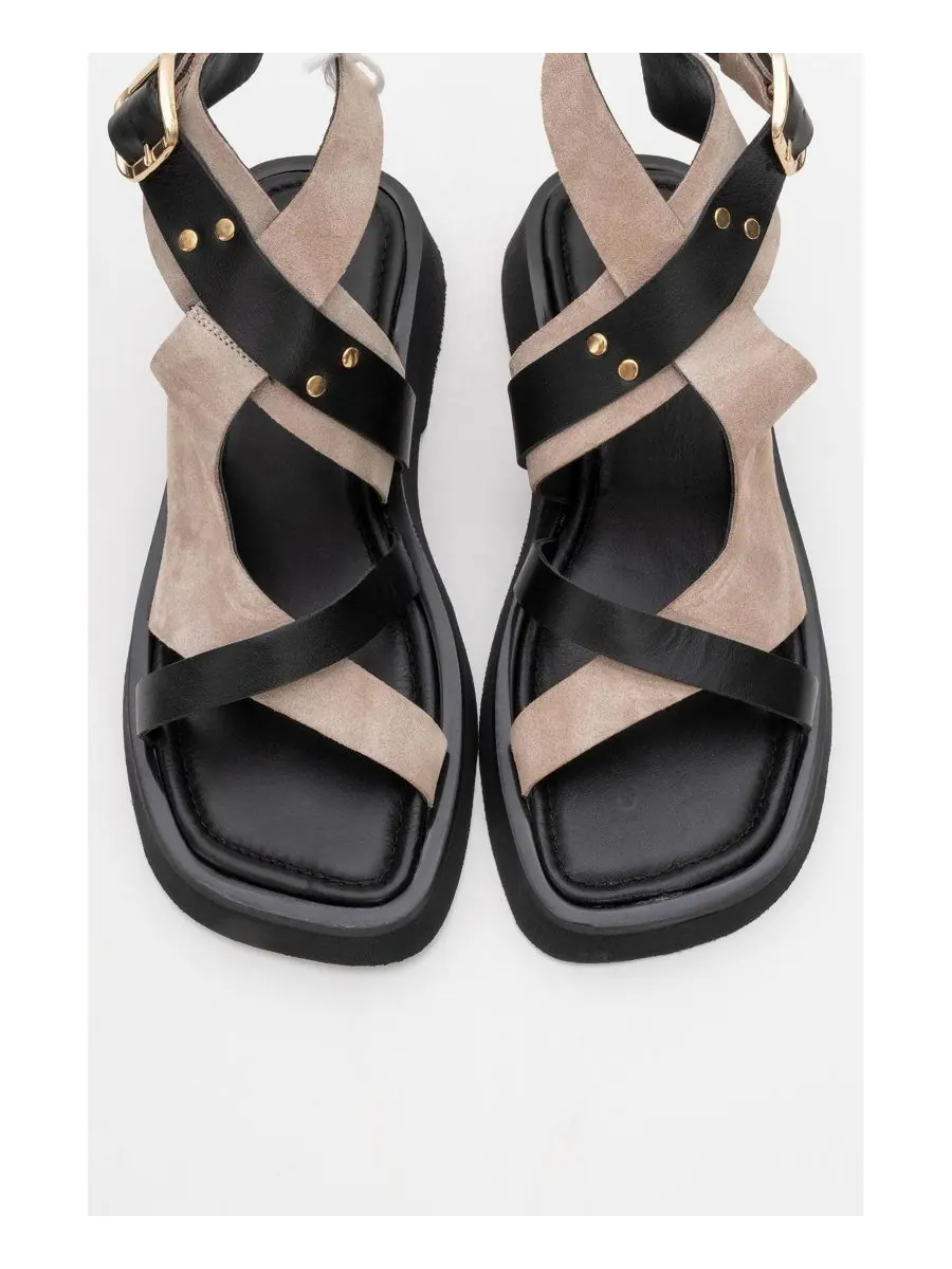 Сандалии Minnea из замшевой кожи (женские) Forever & Always Shoes — изображение 5 из 6, бежевый
