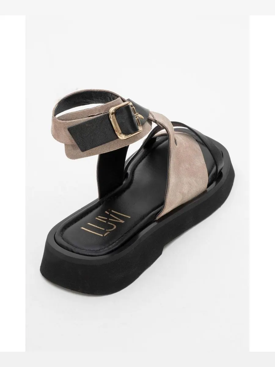 Сандалии Minnea из замшевой кожи (женские) Forever & Always Shoes — изображение 6 из 6, бежевый