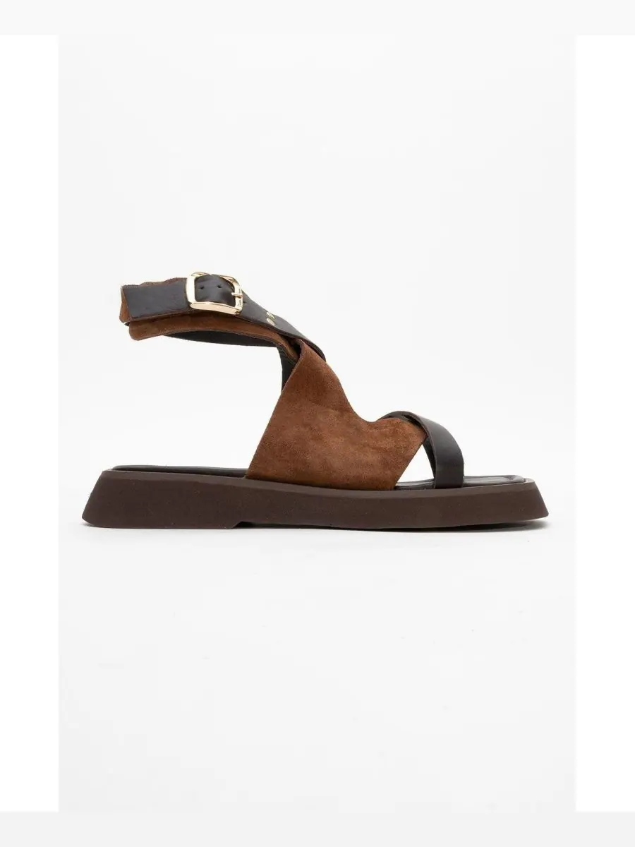 Сандалии Minnea из замшевой кожи (женские) Forever & Always Shoes — изображение 6 из 6, коричневый