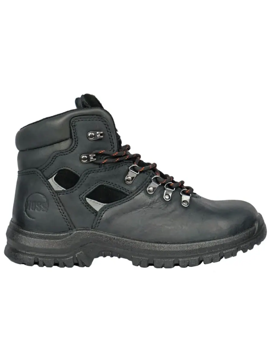 Мужские рабочие ботинки HOSS Adam Steel Toe высотой 6 дюймов Hoss Boot Company — изображение 2 из 6, черный